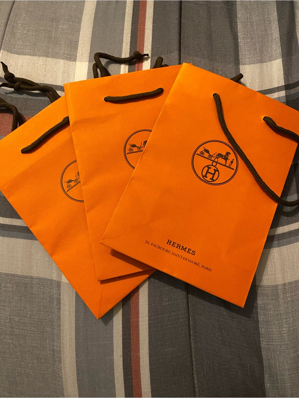 Hermes Orange Gift Bags - Set of 3!!